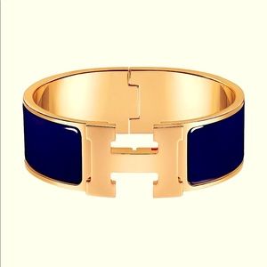Hermès Wide Enamel Bracelet